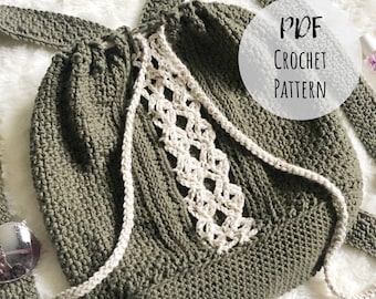 Linen and Lace Backpack Crochet Pattern