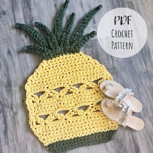 Pineapple Rug Crochet Pattern - Crochet Pattern - Pineapple Rug - Pattern ONLY
