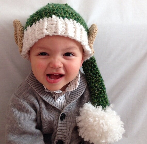 Elf Hat With Pom Pom Crochet | Etsy