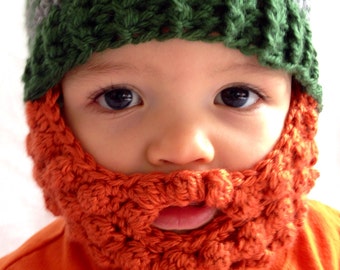 Child Beard Beanie - Photo Prop - Crochet Beanie