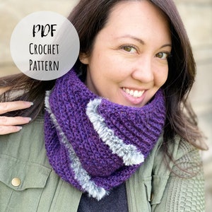 Crochet Cowl Pattern - Free Crochet Pattern - Kelsi Cowl - Crochet Infinity Scarf - Knit Cowl