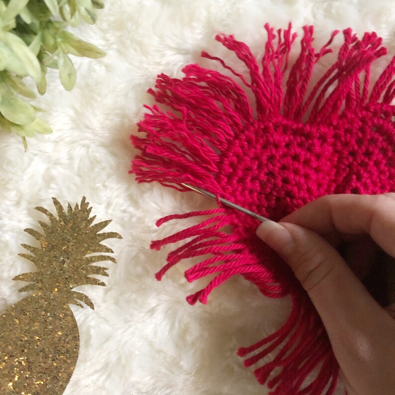 Boho Heart Crochet Coasters PATTERN ONLY Crochet Home Decor Crochet Coasters