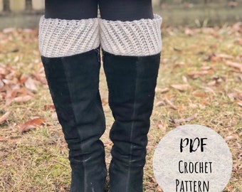 Kelsi Boot Cuffs Crochet Pattern - Beginner Friendly (PDF Pattern)