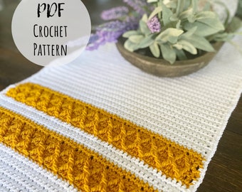 Pineapple Table Runner Crochet Pattern (PDF Pattern)