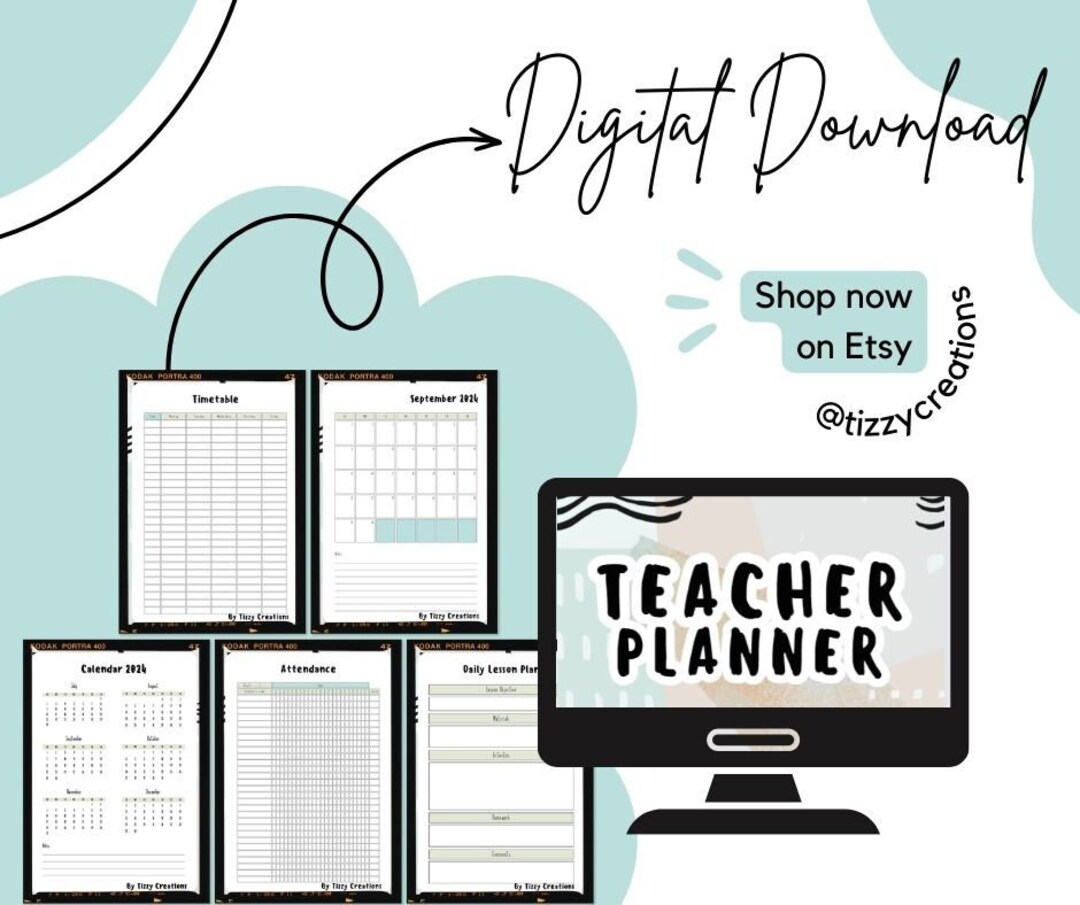 Ultimate Teacher Planner Template Digital Download Package - Amplify ...