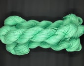 Hand Dyed Yarn | Emerald City | Organic Cotton Yarn | Worsted Weight & Machine Washable Yarn | approx. 100 grams per hank