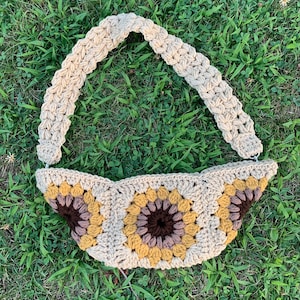 Handmade crochet fanny pack/sling bag