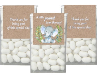 pink 7 TIC78835 baby announcement 6 Baby shower tic tac labels baby feet printed with adhesive backing mint or blue set of 25