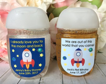 space themed baby shower favors