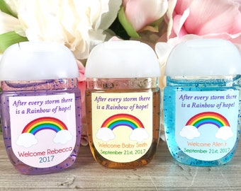 rainbow baby shower party favors
