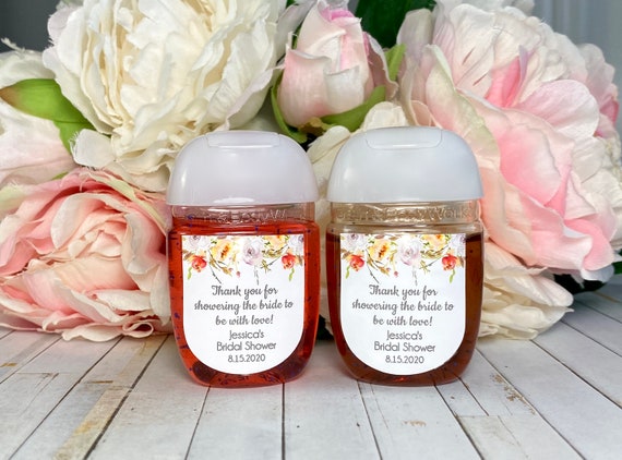 Sanitizer Labels Wedding Bridal Shower Favor Label Bachelorette