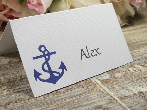 Nautical Wedding Place Cards Nautical Placecards Nautical Seat