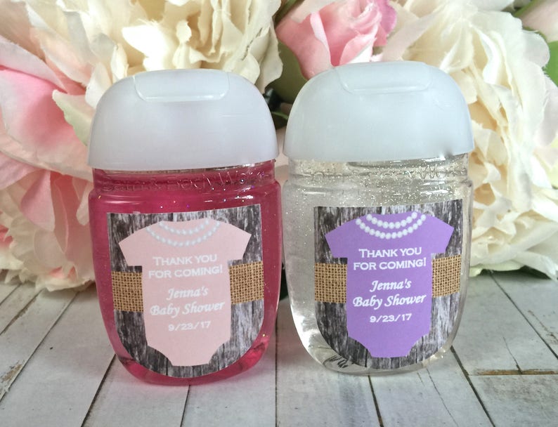 Rustic Baby Shower Favor Label Baby Shower Favor Sticker Etsy