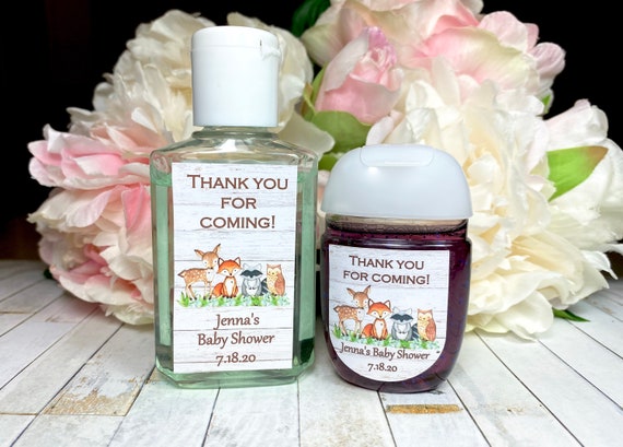 Woodland Baby Shower Favor Labels