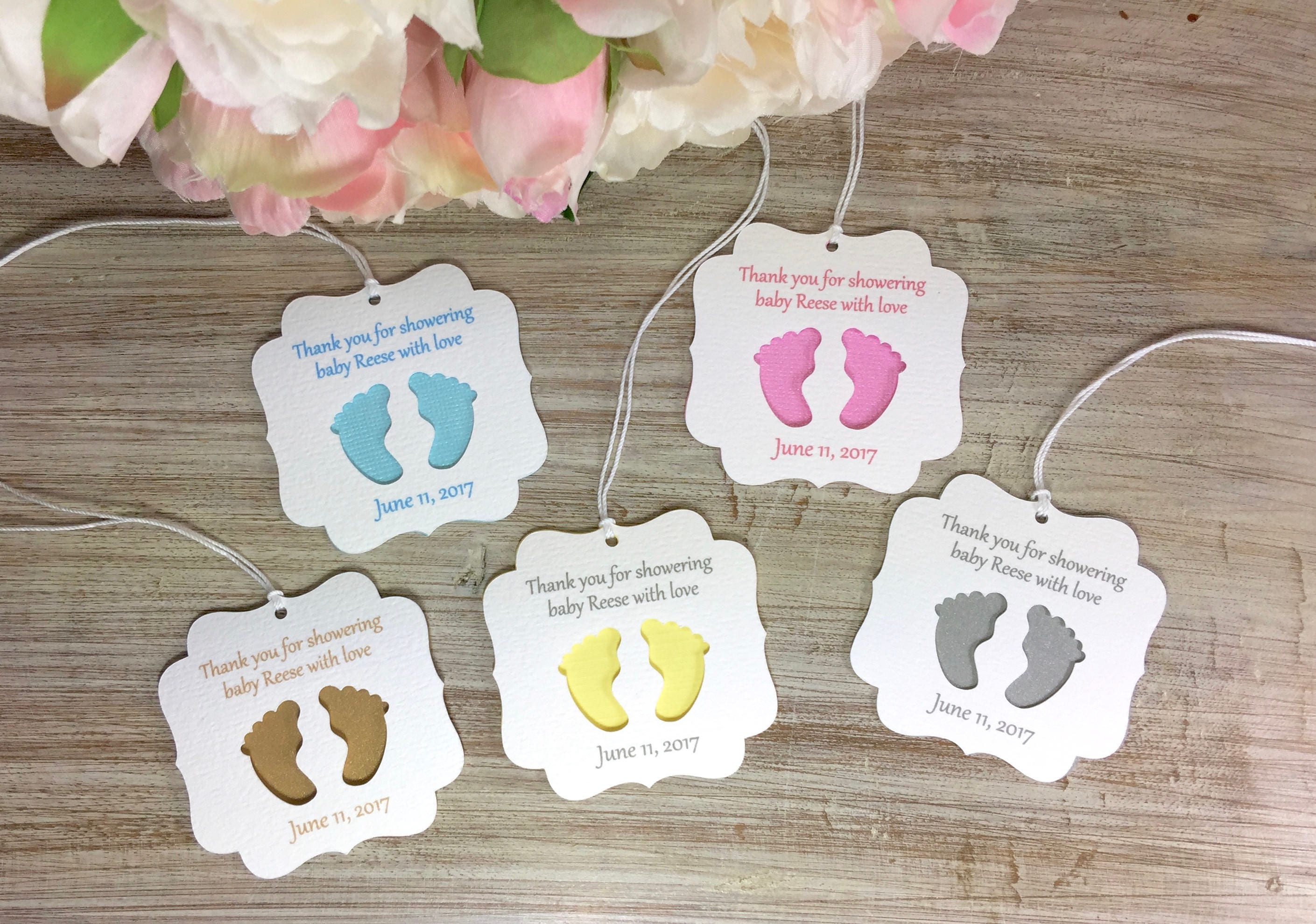 Baby Shower Favor Tags, Baby Shower Party Favor Tag, Baby Shower Thank You  Tags, Baby Shower Gift Tags, Baby Shower Favors Girl 