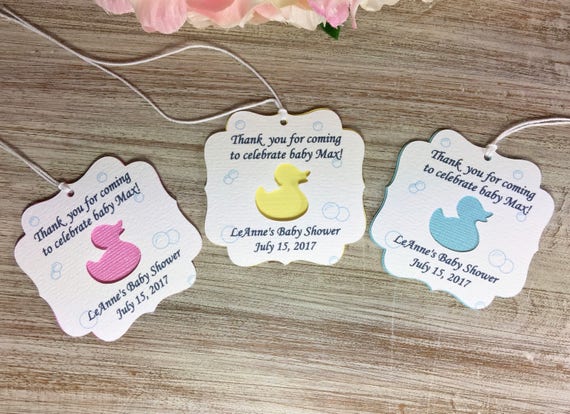 Rubber Ducky Shower Baby Shower Nail Polish Tag,Favor Tags Ducky Baby Shower