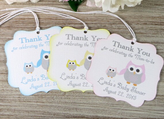 owl baby shower favors