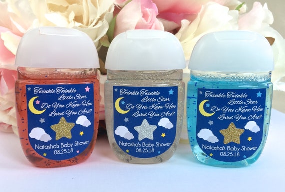 Twinkle twinkle little star first birthday party favor label, Twinkle Twinkle Little Star baby shower favor label, hand sanitizer favor Il_570xn