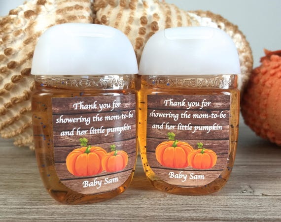 Little Pumpkin Baby Shower 24 Personalized Baby Shower Favor Tags 