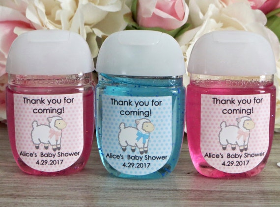 Lamb hand sanitizer labels, Lamb Baby shower favor labels, Baptism favor labels, hand sanitizer favor labels, Mary had a little lamb Il_570xn
