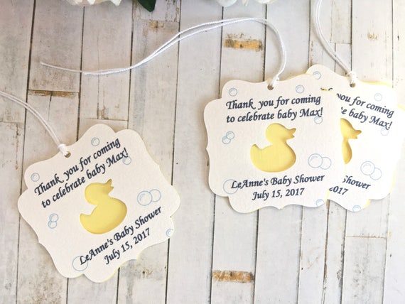 Ducky Baby Shower Baby Shower Nail Polish Tag,Favor Tags Rubber Ducky Shower