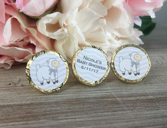 Lamb Baby Shower Favor Sticker Hershey Kiss Stickers Hershey Kiss