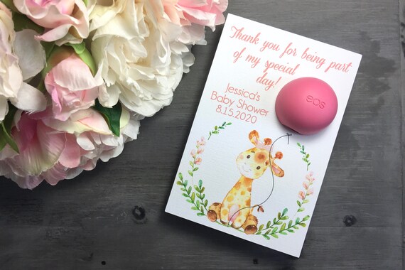 Printable Giraffe Baby Shower Favor Tags EOS Baby Shower Favors 