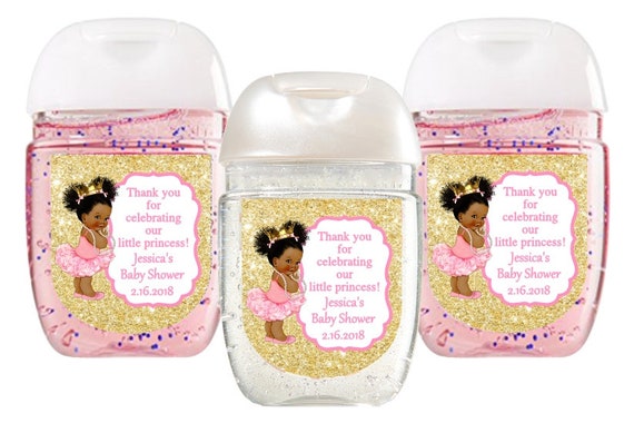 Princess baby shower favor label, Hand sanitizer labels, Hand sanitizer favor label, Princess party favor label, Party favors baby shower Il_570xn