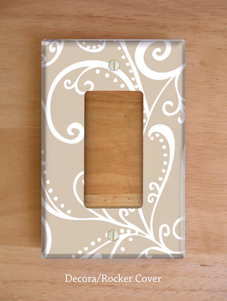 Silent Era, Sand, Vinyl Light Switch and Outlet Covers Decora/Rocker Cover