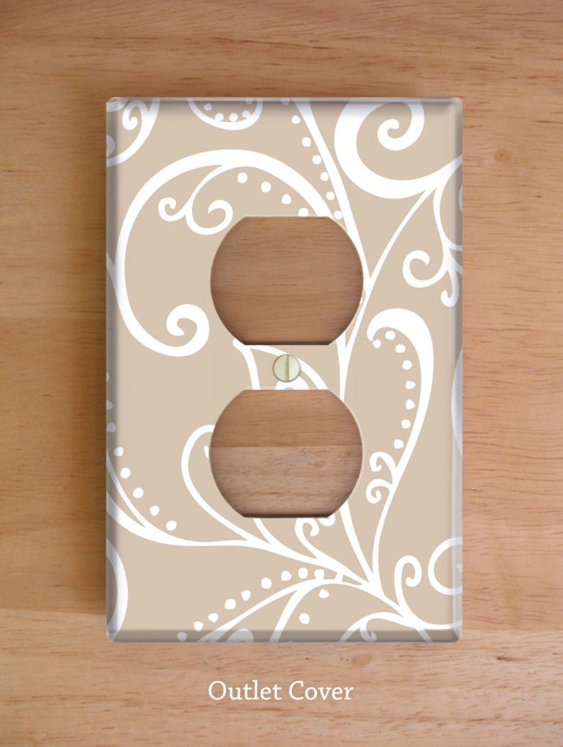 Silent Era, Sand, Vinyl Light Switch and Outlet Covers Outlet Cover