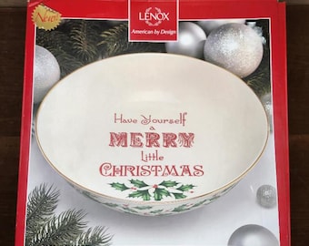 Lenox Home for the Holidays 11 Inch Serving Bowl with Original Box