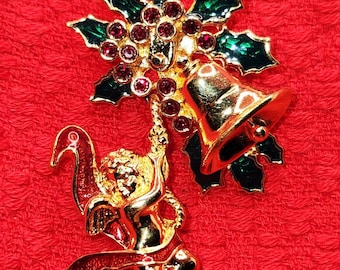 Smithsonian Institution for Avon Collector's Angel & Bell Christmas Brooch