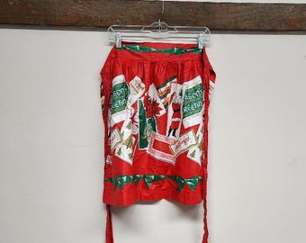 Festive 60's Christmas Half Apron