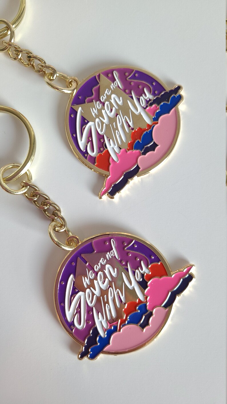 Purple Keychain | 2' Soft Enamel | Bulletproof ARMY Gifts | 2nd Restock 