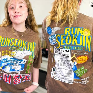 Run Jin Tour shirts inspired by Super Tuna, Super Tuna Jin Shirt, Seokjin shirt, Jin Tshirt, Jin Tour Shirt, tshirt, Apobangpo
