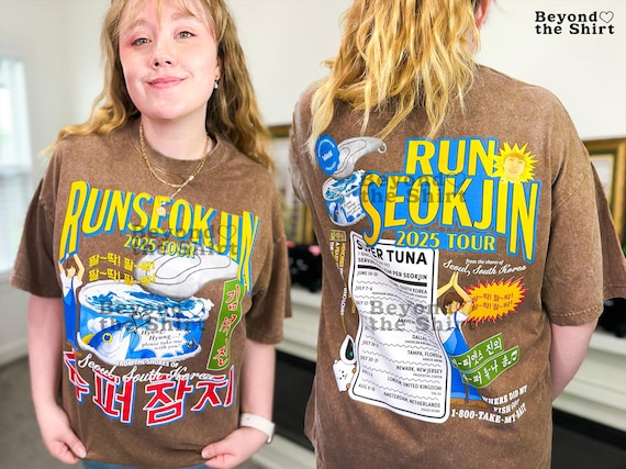 RUNSEOKJIN tour tシャツ L BTS jin BTS Jin RUNSEOKJIN EP. TOUR 2025 Shirt – Kpop Exchange