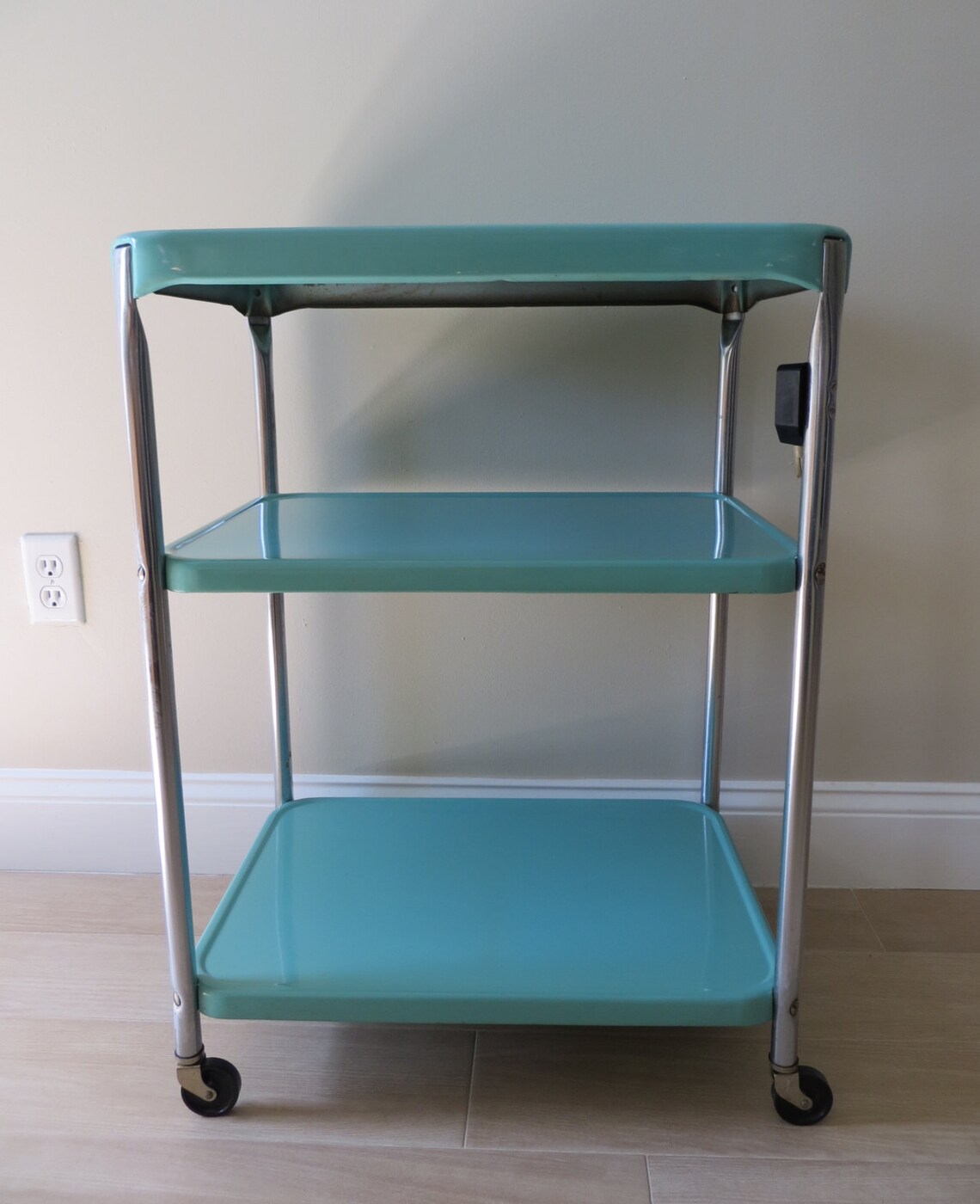 Vintage Mid Century Cosco Utility Cart Three Tier Rolling Etsy