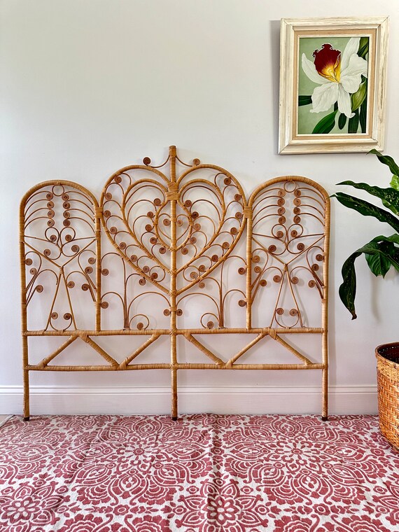 Wicker headboard sale full