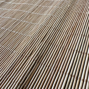Grands sets de table vintage en bambou naturel Lot de 8 Décoration de table bohème image 6