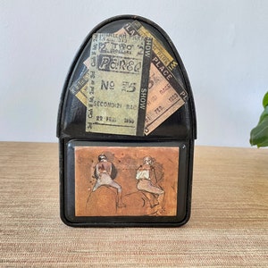 Vintage Decoupaged Thermos Lunchbox Equestrian Themed image 5