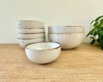 Dansk Brown Mist Bowls by Neils Refsgaard - Vegetable 6" and 8" - Salad 10" - Sold Individually