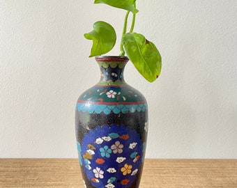 Vintage Cloissoine Vase