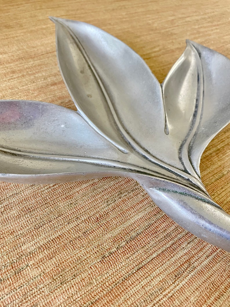 Vintage Royal Hickman Aluminum Leaf Appetizer Serving Dish by Bruce Fox image 9