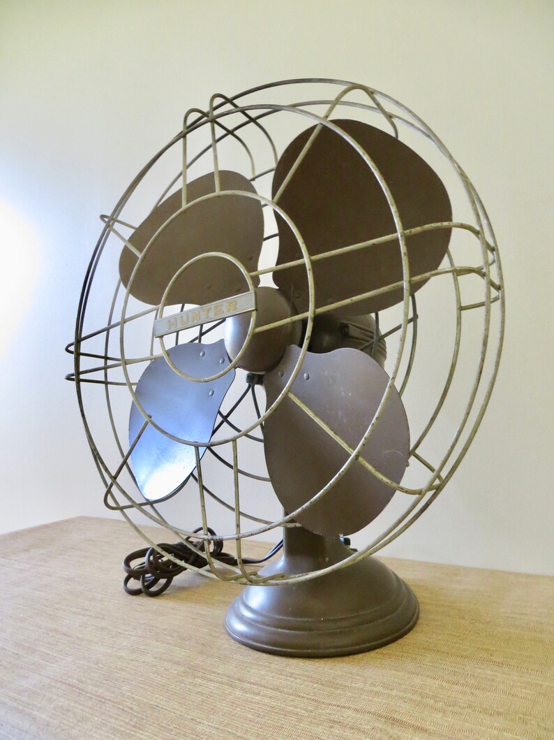 RESERVED-Vintage Hunter Oscillating Fan Industrial ...