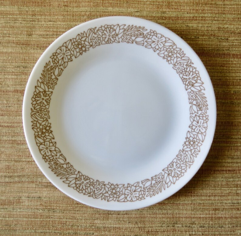 Vintage Corelle Woodland Plates Corelle Dessert Plates Etsy