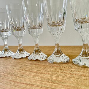 Vintage Baccarat DAssas Crystal Wine Glasses Set of 6 image 6