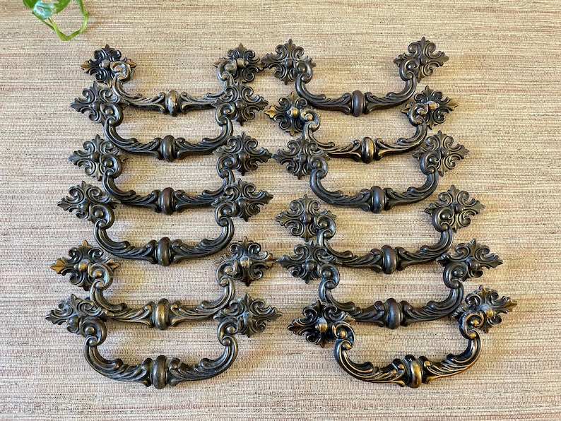 Vintage Hardware 8 Ornate Metal Etsy