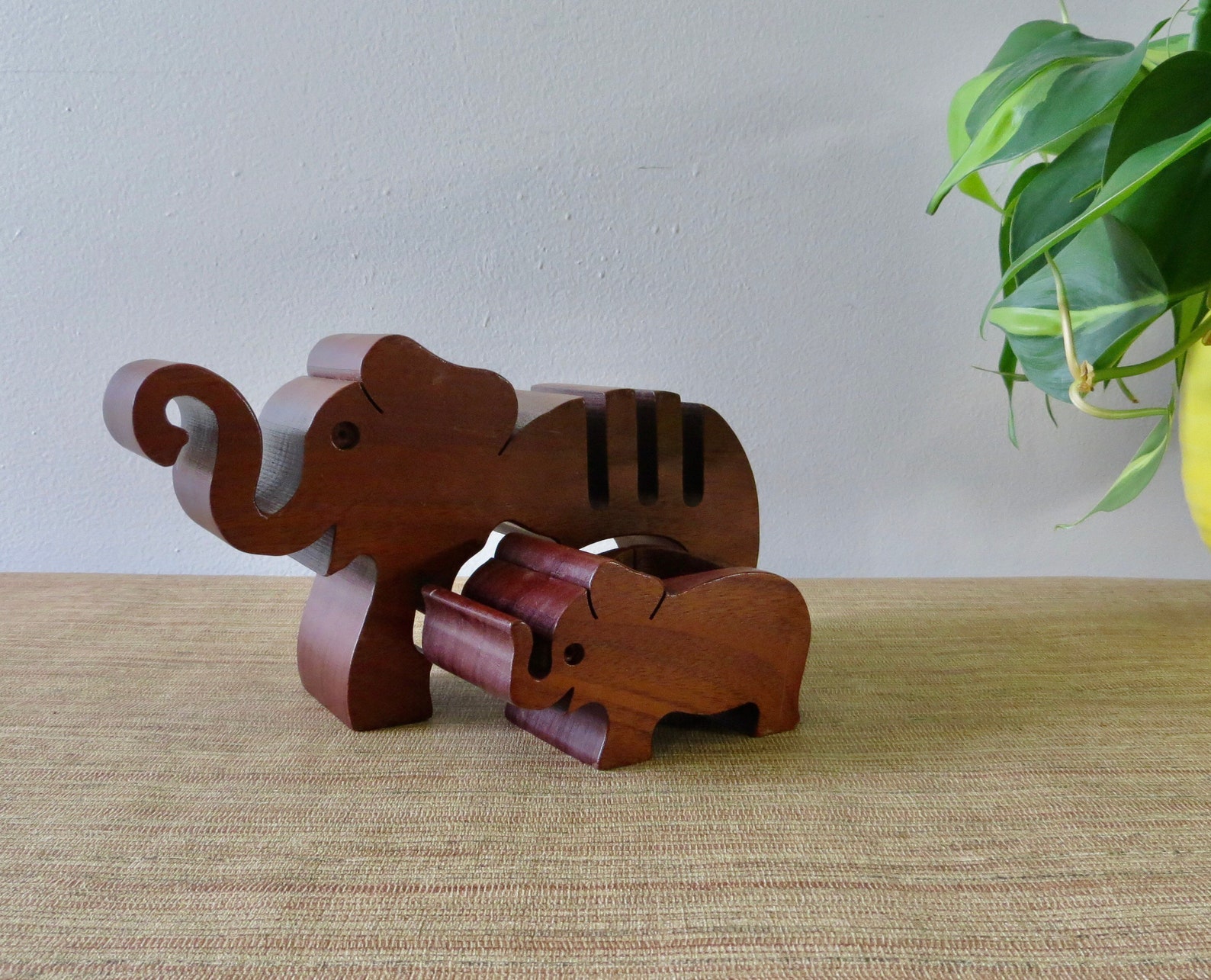 Vintage Letter Holder Desk Letter Holder Hand Carved Wood Etsy