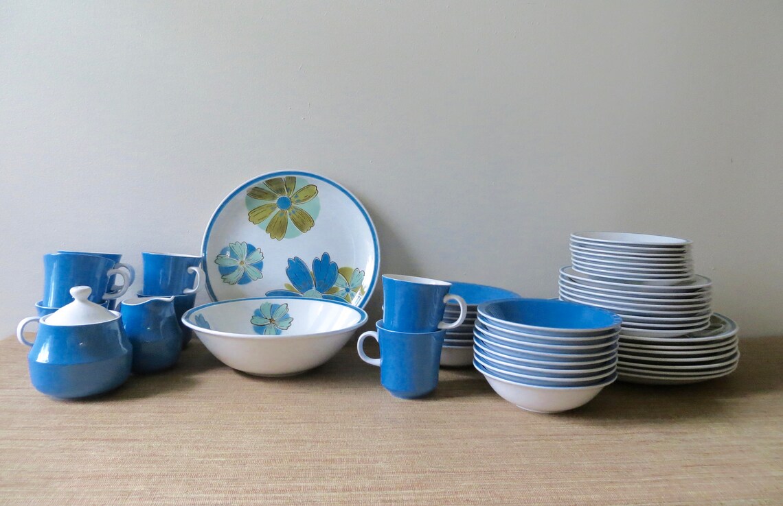 Vintage Ceramic Guild Esperanto Bowls Rare Cabaret Pattern Etsy