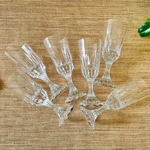Vintage Baccarat DAssas Crystal Wine Glasses Set of 6 image 7